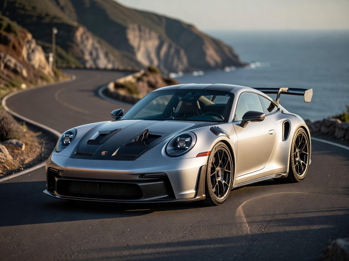 Porsche 911 992 GT3 Clubsport in Silver and Carbon Package